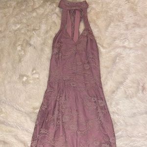 Tobi Lace Mauve Dress